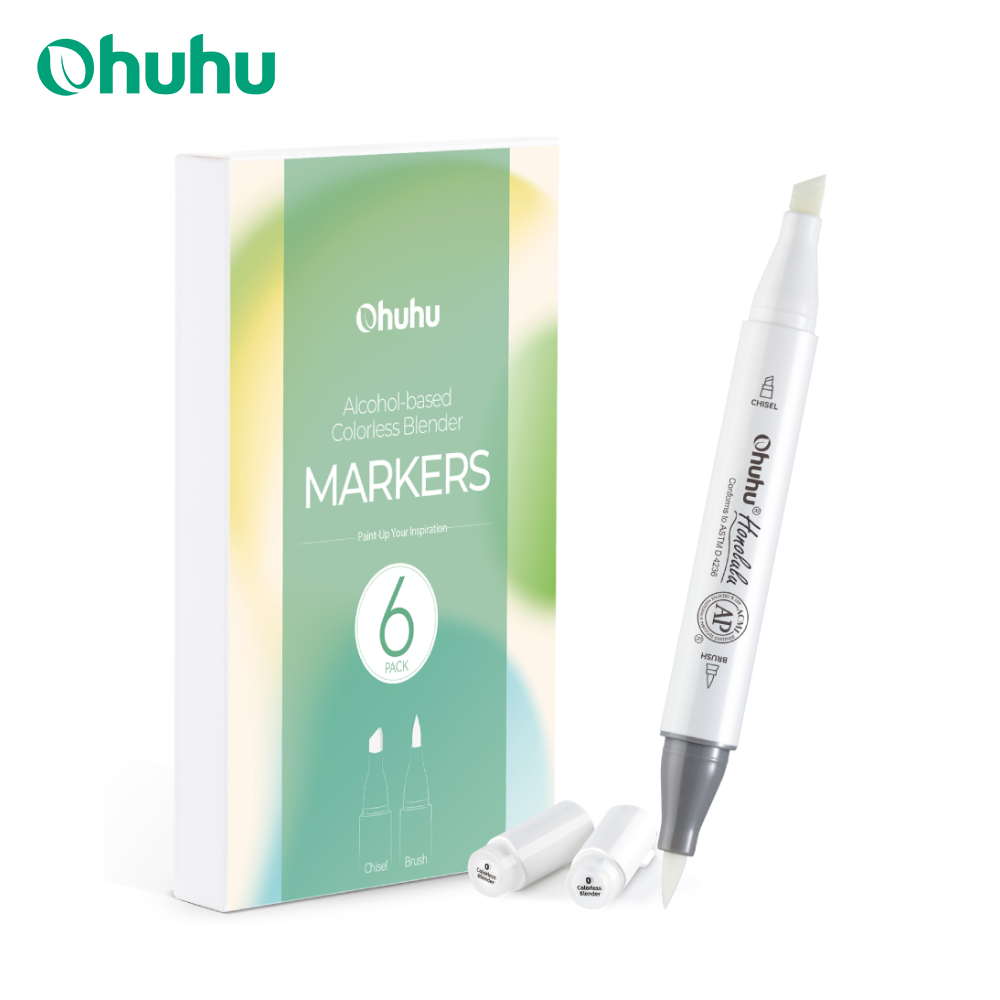 Copic Marker Sketch - Ohuhu Honolulu เครื่องปั่นไร้สี Marker Pack of