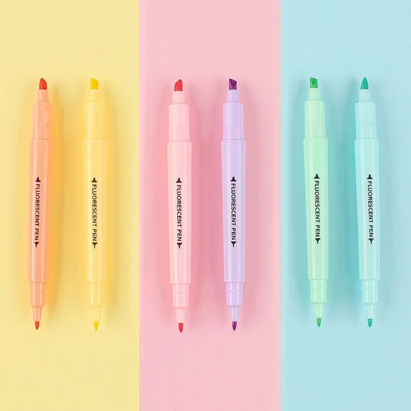STONEGO 6PCS Dual Tip Highligh - Highlighter Set Pastel บทวิจารณ์และราคา