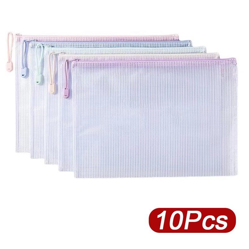 5-30 ชิ้นถุงตาข่ายซิป A4/A5 ถุ - Office Stationery And Supply บทวิจารณ์และราคา