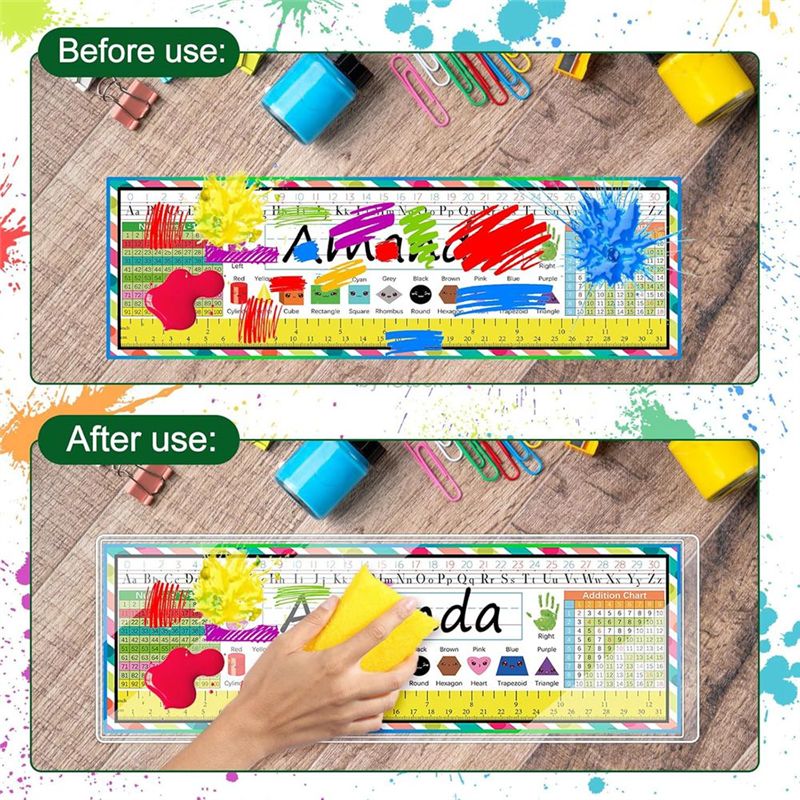 ป้ายชื่อแบบใส N34R ใช้ซ้ำได้ 3 - Desk Name Plate บทวิจารณ์และราคา