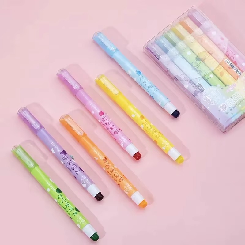 6 สี/ชุดพาสเทลเจล Highlighters - Highlighter Set Pastel บทวิจารณ์และราคา